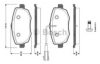 BOSCH 0 986 TB3 129 Brake Pad Set, disc brake